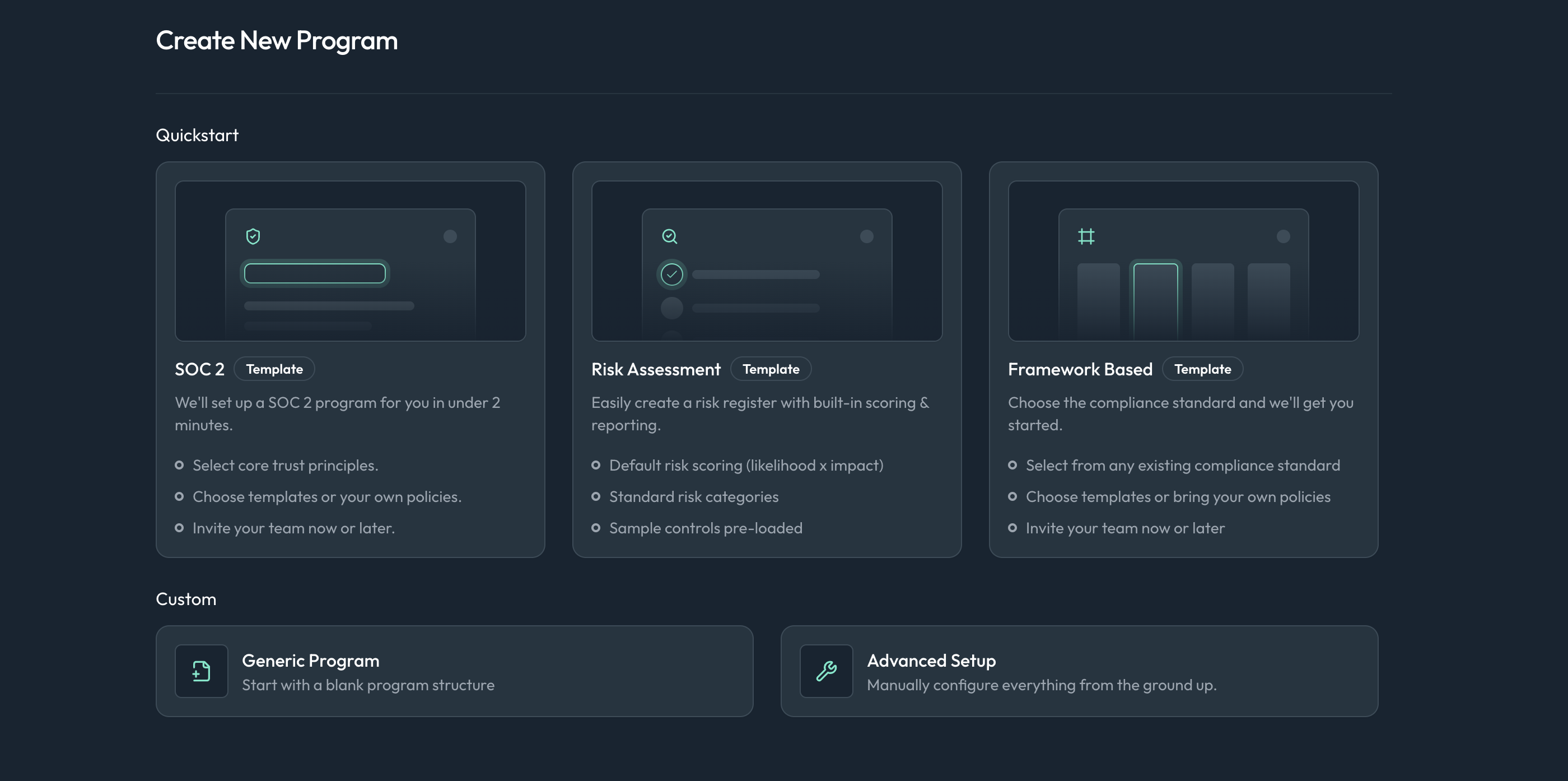 Create Program | Openlane
